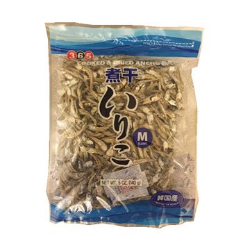 365 Niboshi Iriko - High-quality Japanese dried anchovies, perfect for adding rich umami flavor to soups, broths, and sauces. Sourced from sustainable fisheries and meticulously prepared to deliver authentic taste and nutritional value. Ideal for traditional Japanese cuisine enthusiasts and home cooks seeking authentic ingredients