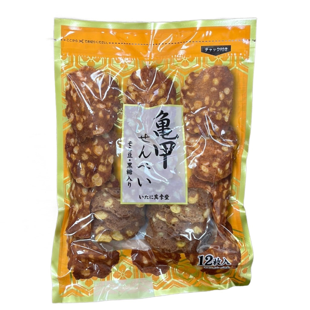Itani Kikko Senbei - Itani's traditional Japanese rice crackers, featuring a distinctive hexagonal shape and a satisfying crunch, perfect for enjoying as a timeless snack or pairing with your favorite beverage.