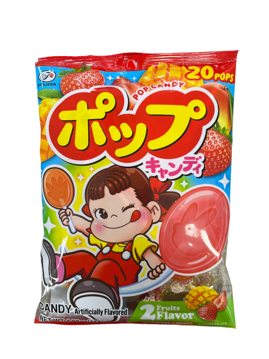 FUJIYA POP CANDY 20P STRAWBERRY & MANGO – Tomato Japanese Grocery
