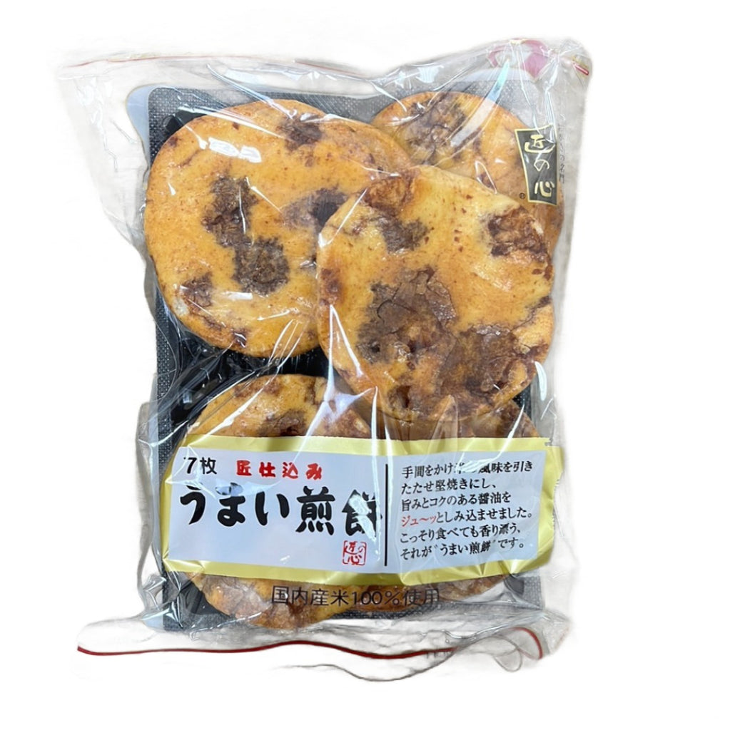 Maruhiko 7 Mai Umai Senbei - Maruhiko's flavorful and crispy rice crackers, offering a delightful blend of seven tasty ingredients, perfect for enjoying as a traditional Japanese snack.