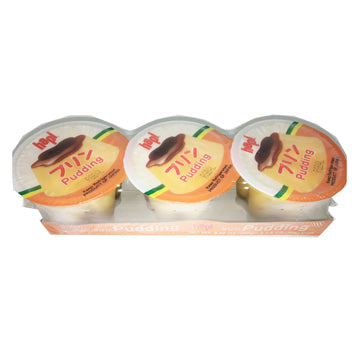 Hapi Pudding in Cup 3P - Enjoy the convenience and deliciousness of our Hapi Pudding in Cup. Individually packaged for freshness, each cup offers a creamy and indulgent treat, perfect for satisfying your dessert cravings anytime, anywhere.
