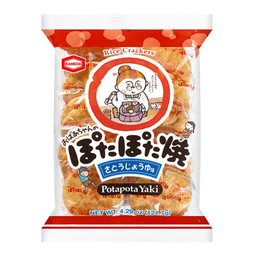Kameda Potapota Yaki - Kameda's crispy and savory rice crackers, perfect for snacking with a unique texture and delightful flavor, sure to satisfy your cravings.