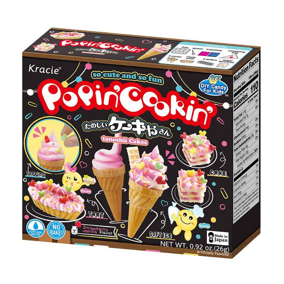 Kracie Popin Cookin Cakes - Unleash your inner pastry chef with Kracie Popin Cookin Cakes! This Do-It-Yourself candy kit allows you to create your own adorable and delicious miniature cakes using colorful candy ingredients. Perfect for a fun and creative culinary adventure, indulge your sweet tooth and enjoy the delightful charm of Popin Cookin Cakes.
