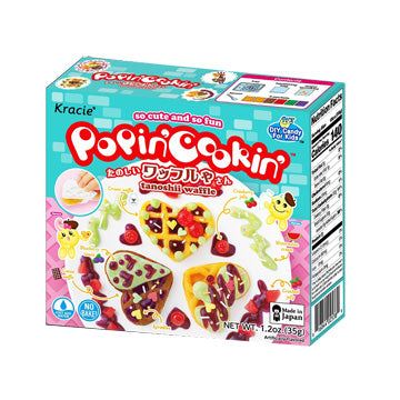 Kracie Popin Cookin Waffle - Explore the world of miniature confections with Kracie Popin Cookin Waffle! This Do-It-Yourself candy kit allows you to create your own delicious and adorable waffle-shaped treats using colorful candy ingredients. Perfect for a fun and creative culinary adventure, indulge your sweet tooth and enjoy the whimsical charm of Popin Cookin Waffle.