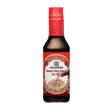 Kikkoman Gluten-Free Sweet Soy Sauce (10 fl oz) - A delightful gluten-free version of Kikkoman's classic sweet soy sauce, meticulously crafted to deliver the same delicious flavor without gluten, perfect for adding a touch of sweetness to your favorite dishes, marinades, and dipping sauces.