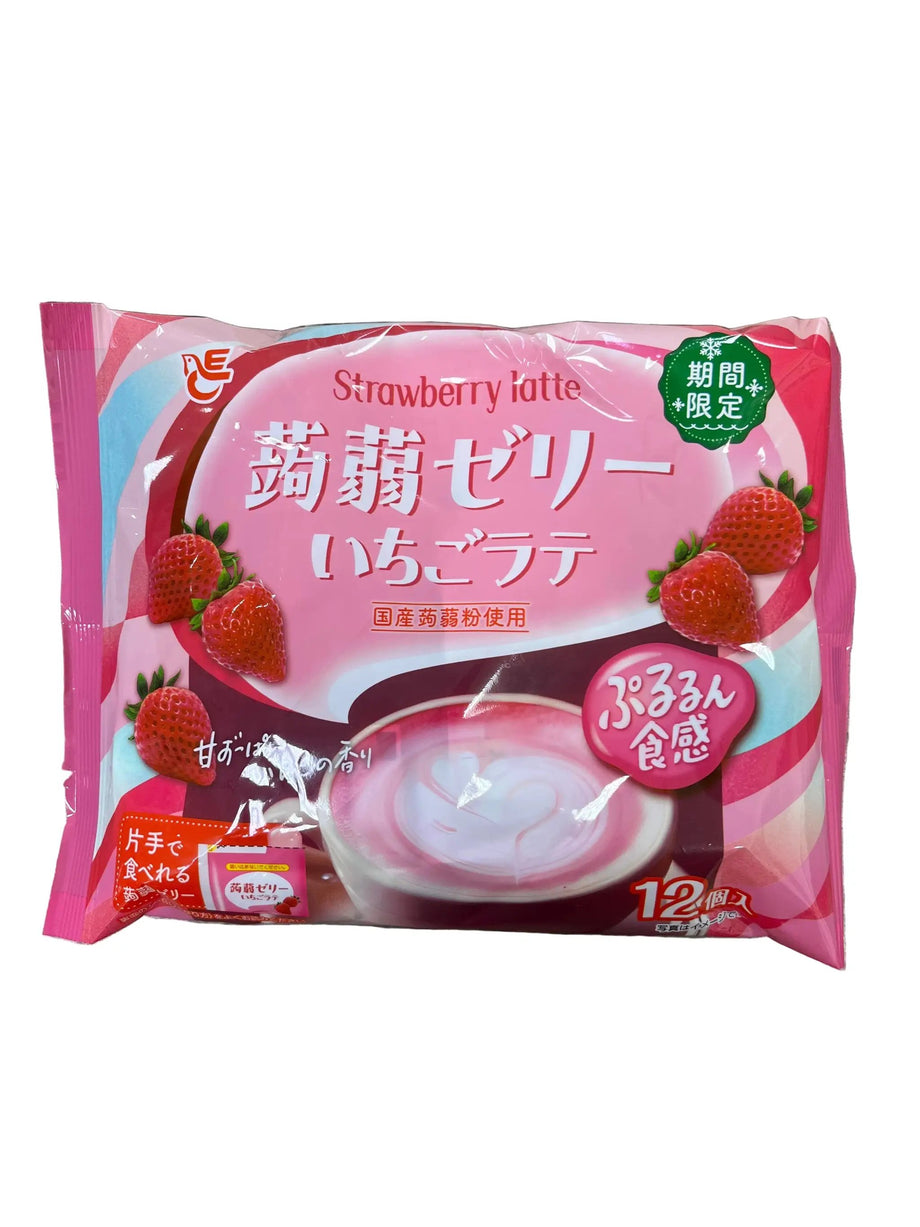 Ace Konjac Jelly Strawberry Latte Japanese Snack – Tomato Japanese