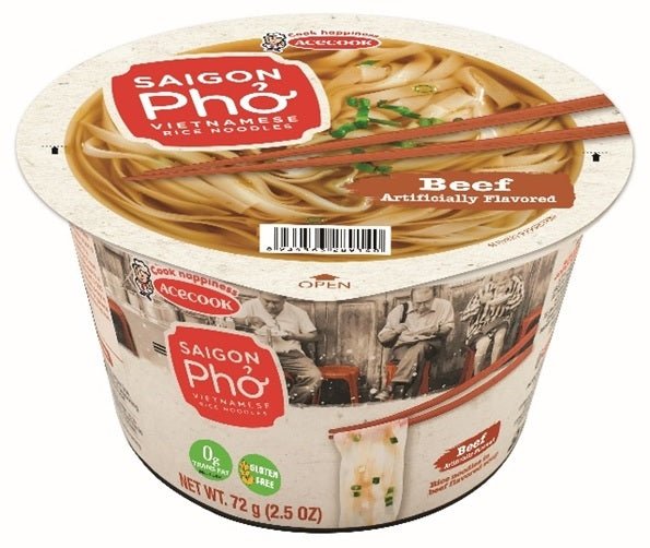 Indulge in the rich and savory taste of Acecook Saigon Pho Beef Flavor. Made with authentic Vietnamese spices and premium beef broth, this instant pho brings the essence of Saigon street food to your kitchen. Simply add hot water and enjoy a comforting bowl of aromatic pho in minutes. Perfect for quick meals or satisfying your pho cravings anytime