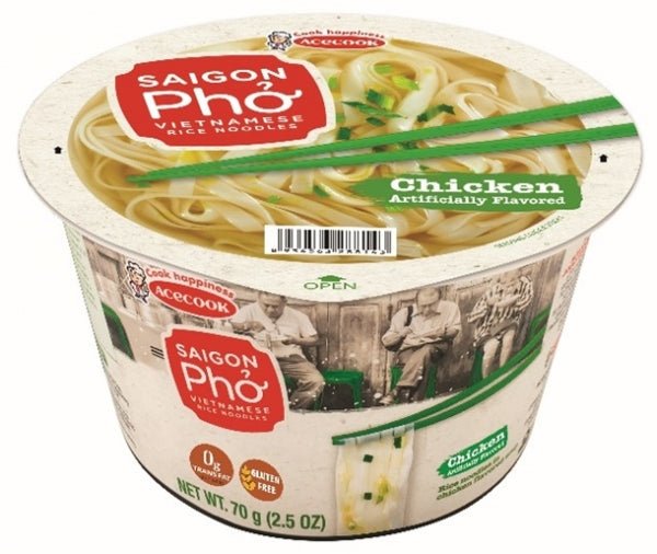 Experience the delicate flavors of Acecook Saigon Pho Chicken Flavor. Crafted with traditional Vietnamese herbs and fragrant chicken broth, this instant pho offers a taste of authentic Vietnamese cuisine. Just add hot water to enjoy a steaming bowl of flavorful pho at home. Whether for a quick lunch or a cozy dinner, satisfy your appetite with this convenient and delicious option.