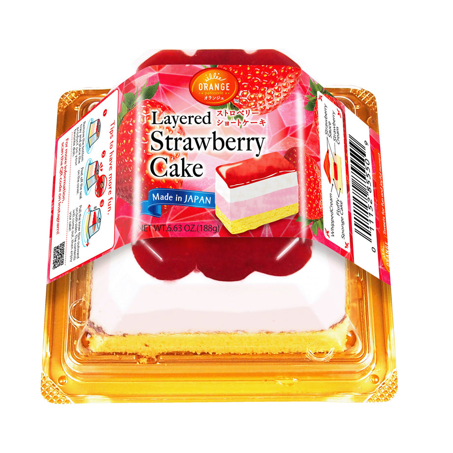 ORANGE LAYERED STRAWBERRY CAKE – Tomato Japanese Grocery