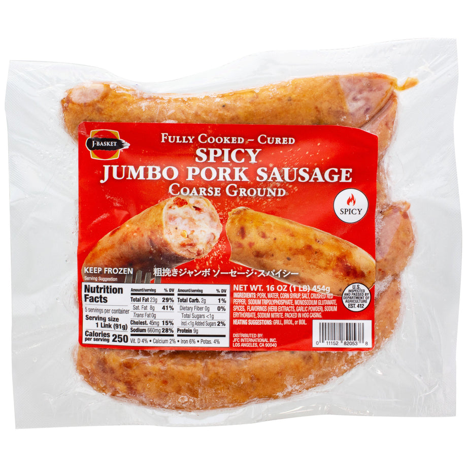 J-BASKET JUMBO PORK SAUSAGE SPICY – Tomato Japanese Grocery